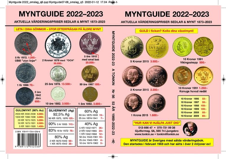 Archie Tonkin - Myntguide Nr 56 2022-2023, Häftad
