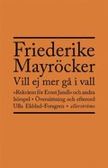 Vill ej mer gå i vall : rekviem för Ernst Jandl och andra hörspel