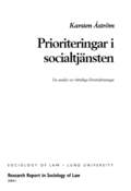 Prioriteringar i socialtjnsten : en analys av rttsliga frutsttningar