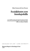 Socialtjnsten som kunskapsklla