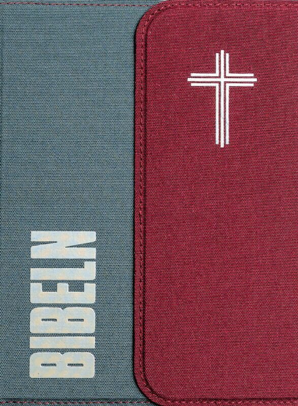Bibel 2026 (grå/vinröd) - magnetlås med noter och tumindex, Inbunden