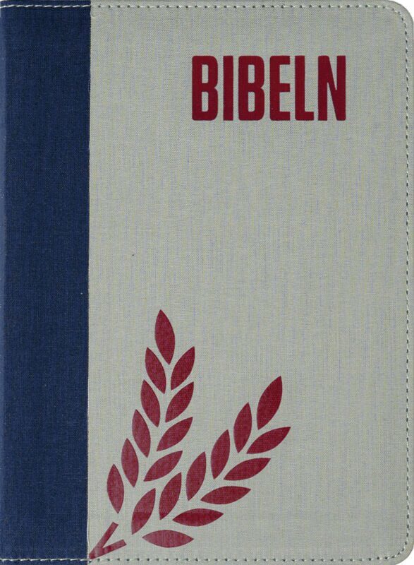 Bibel 2026 (blå/grön) - blixtlås, slim, Inbunden