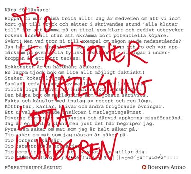 Lotta Lundgren - Tio lektioner i matlagning, Ljudbok