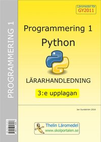 e-Bok Programmering 1 med Python   Lärarhandledning inkl CD