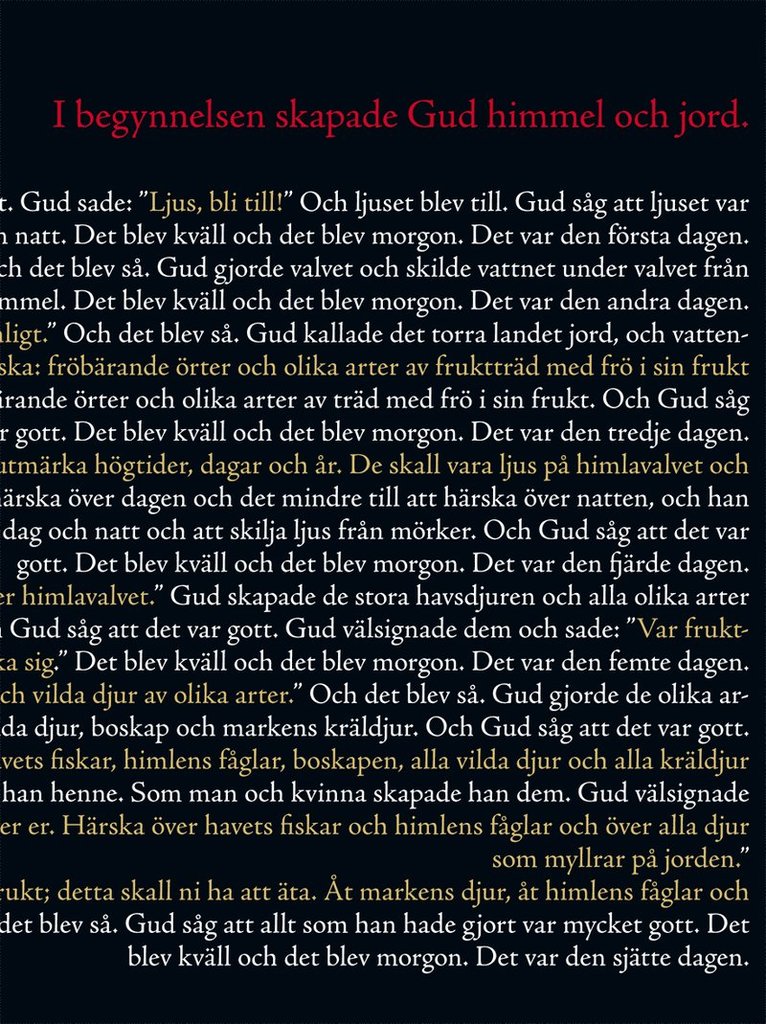 Bibeln, Inbunden