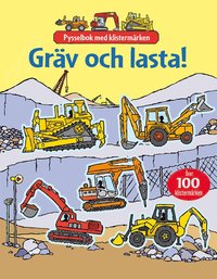 e-Bok Gräv och lasta! pysselbok med klistermärken