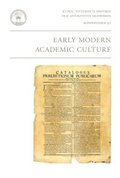 Early modern academic culture
