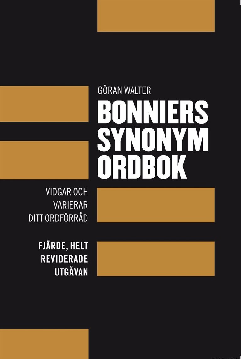 Göran Walter - Bonniers synonymordbok, Kartonnage