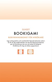 e-Bok Bookigami Sunset  bokvikningskonst för nybörjare