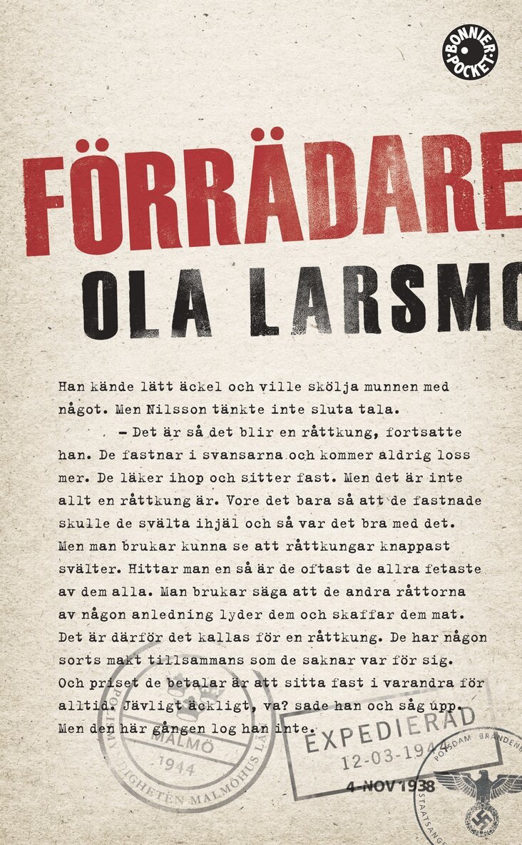 Ola Larsmo - Förrädare, Pocket