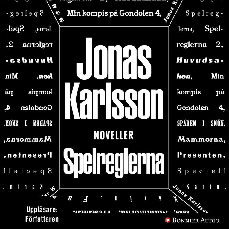 Jonas Karlsson - Spelreglerna, CD-bok