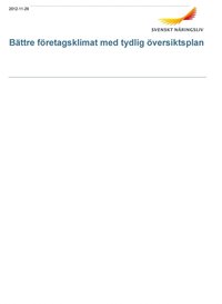 e-Bok Bättre företagsklimat med tydlig översiktsplan <br />                        E bok