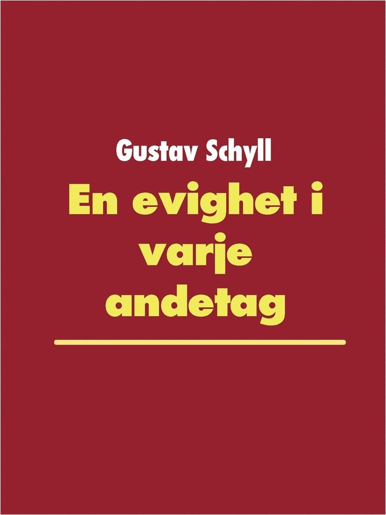Gustav Schyll - En evighet i varje andetag: 41 dikter skrivna av en förvirrad man, E-bok