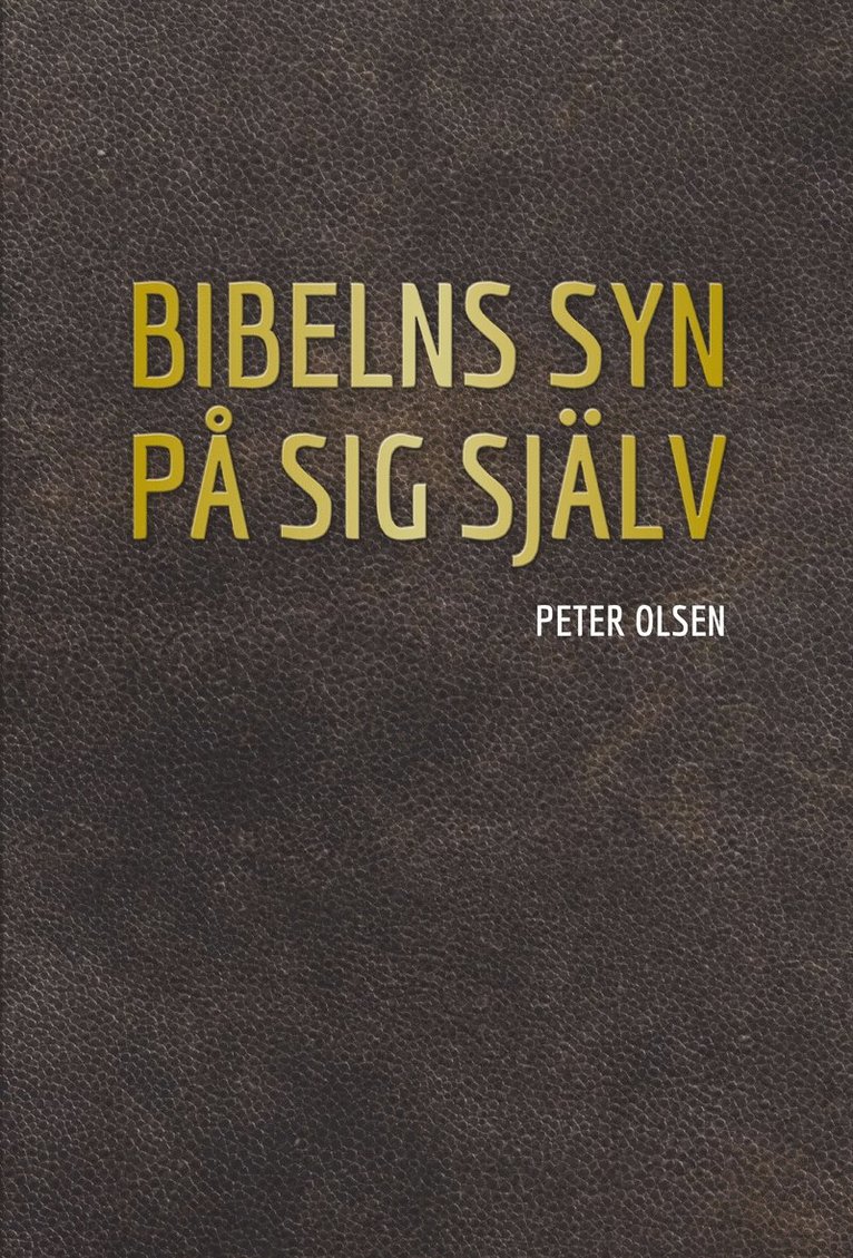Peter Olsen - Bibelns syn på sig själv, E-bok