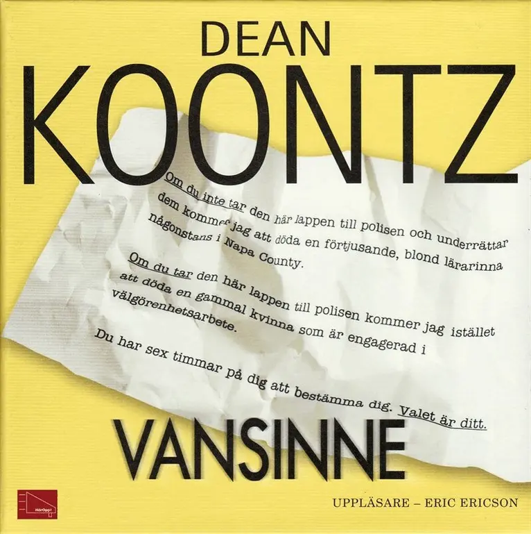 Dean Koontz - Vansinne, Ljudbok. Tillgänglighet: Lägg i varukorg