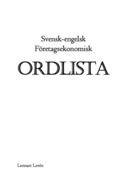 Svensk-engelsk fretagsekonomisk ordlista
