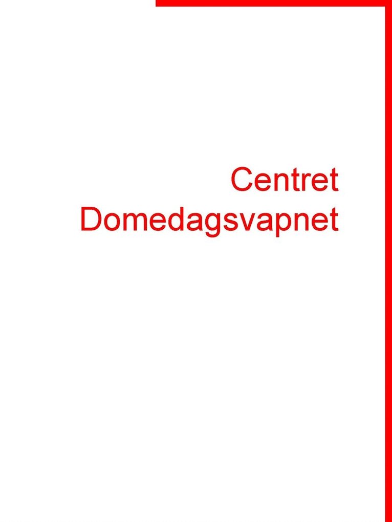 Tero Hollanti - Centret Domedagsvapnet, E-bok