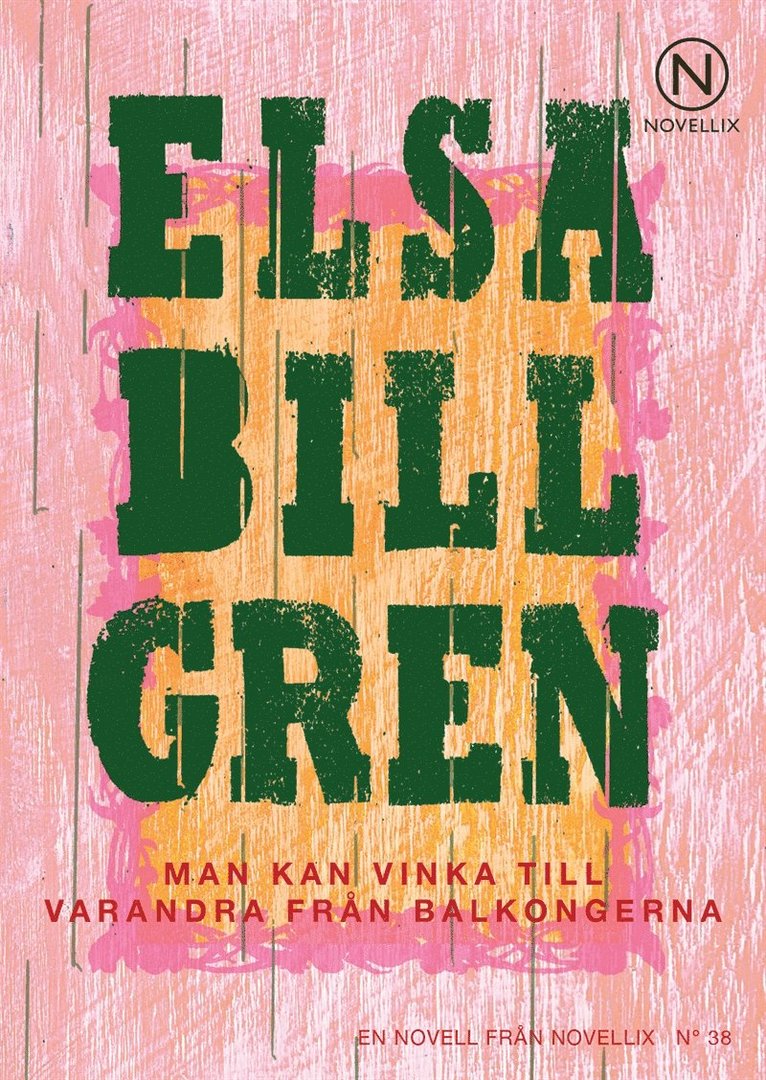 Elsa Billgren - Man kan vinka till varandra från balkongerna, Ljudbok