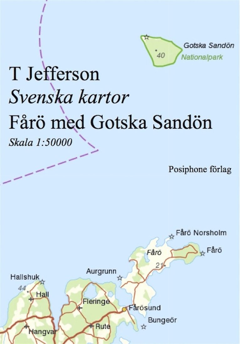 T Jefferson - Svenska kartor: Fårö med Gotska Sandön, E-bok