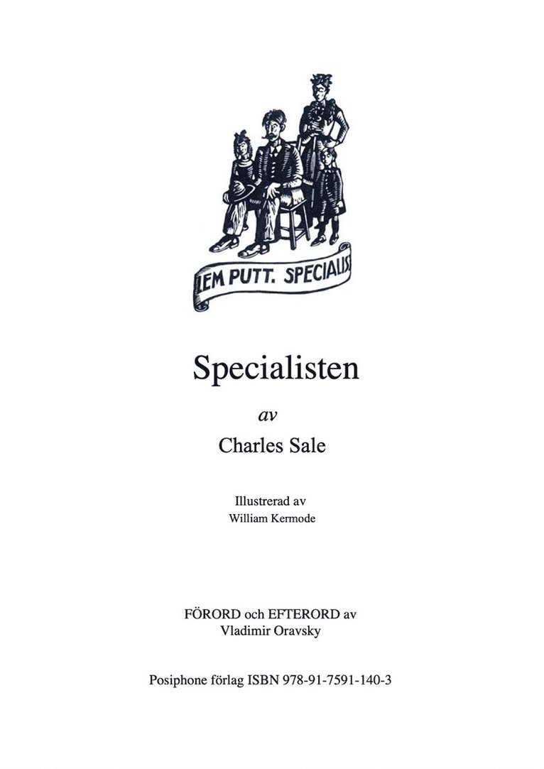 Vladimir Oravsky, Charles Chic Sale - Specialisten, E-bok