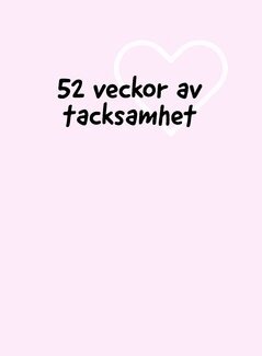 Amanda Burman - 52 veckor av tacksamhet, Häftad. Tillgänglighet: Lägg i varukorg
