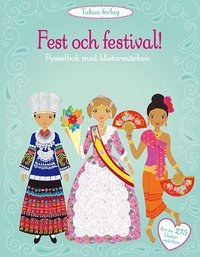 e-Bok Fest och festival!  pysselbok med klistermärken