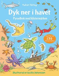 e-Bok Dyk ner i havet  pysselbok med klistermärken