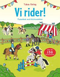 e-Bok Vi rider!  pysselbok med klistermärken