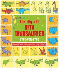 e-Bok Lär dig att rita dinosaurier steg för steg