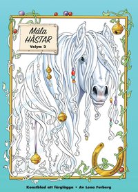 e-Bok Måla magiska hästar  konstblad att färglägga