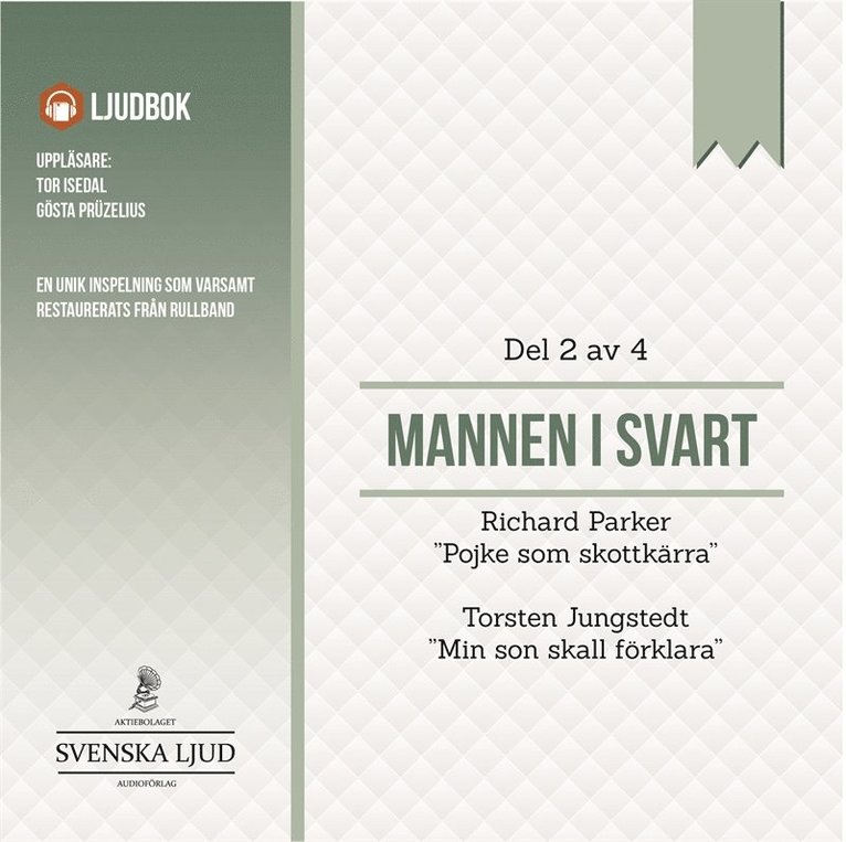 Richard Parker, Torsten Jungstedt - Mannen i Svart - Del 2, Ljudbok