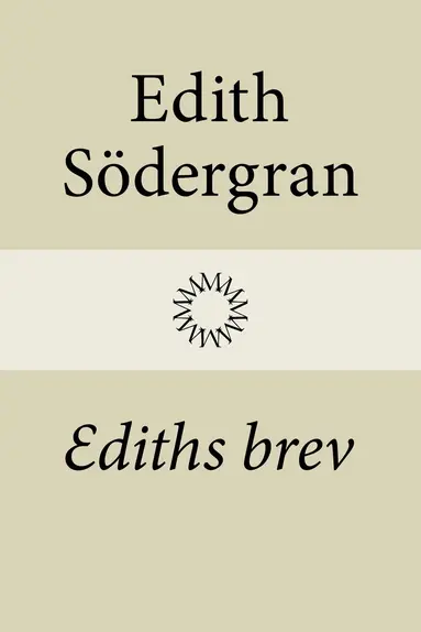 Edith Södergran, Hagar Olsson - Ediths brev, Inbunden