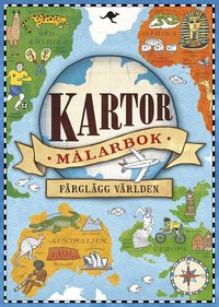 e-Bok Kartor  Målarbok