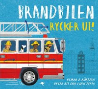 e-Bok Brandbilen rycker ut  flikar och rörliga delar att dra i och lyfta