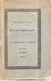 Nordiska fornlemningar III Häftet ? Återutgivning  av tidskrift från 1819