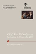 CISG Part II Conference, Stockholm, 4-5 September 2008