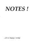 Notes !: ... att va' deppig e' oroligt