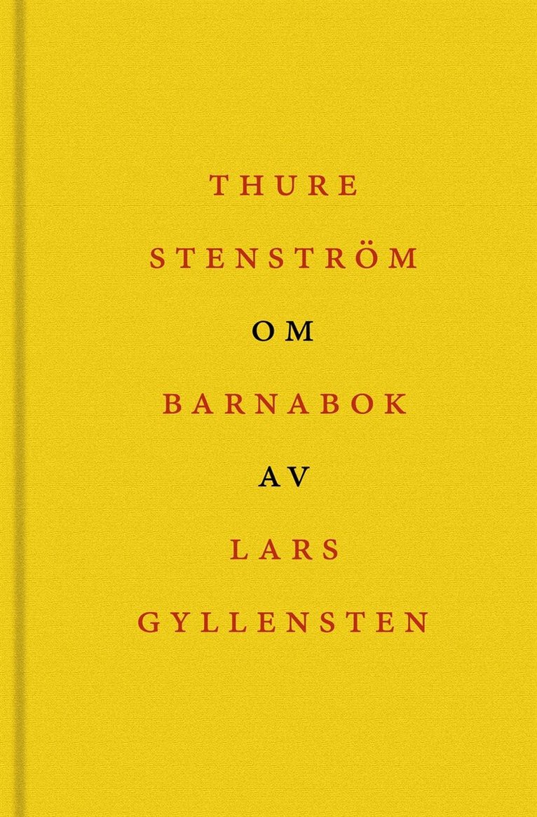 Thure Stenström - Om Barnabok av Lars Gyllensten, E-bok