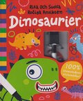 Rita och sudda roliga ansikten. Dinosaurier