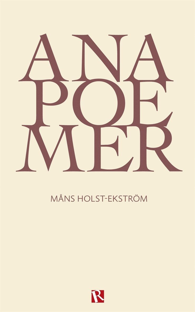 Måns Holst-Ekström - Anapoemer, E-bok