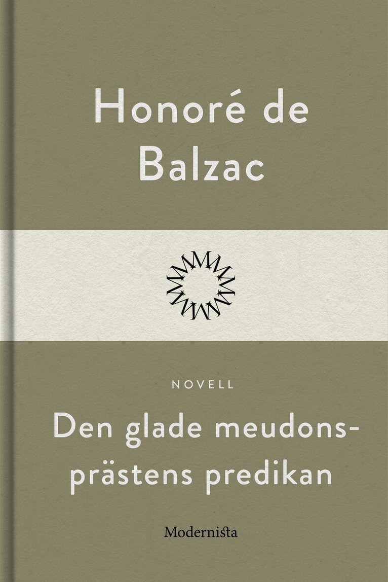 Honoré de Balzac - Den glade meudonprästens predikan, E-bok