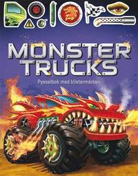 e-Bok Monstertrucks pysselbok med klistermärken