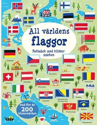 e-Bok All världens flaggor pysselbok med klistermärken