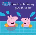 Greta och Georg går och badar