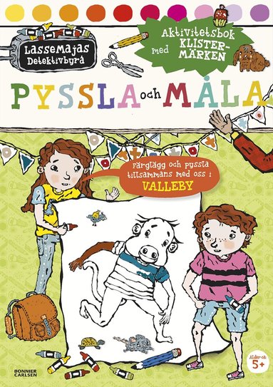 Martin Widmark - Pyssla och måla :  aktivitetsbok med klistermärken, Häftad