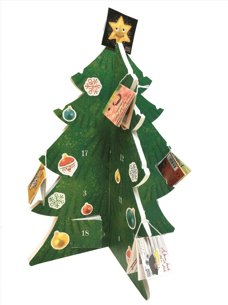Mini Pixi adventskalender – Gran med klistermärken, Häftad