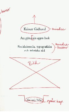 Krister Gidlund - Att göra sin egen bok : redaktionella, typografiska och tekniska råd, Häftad