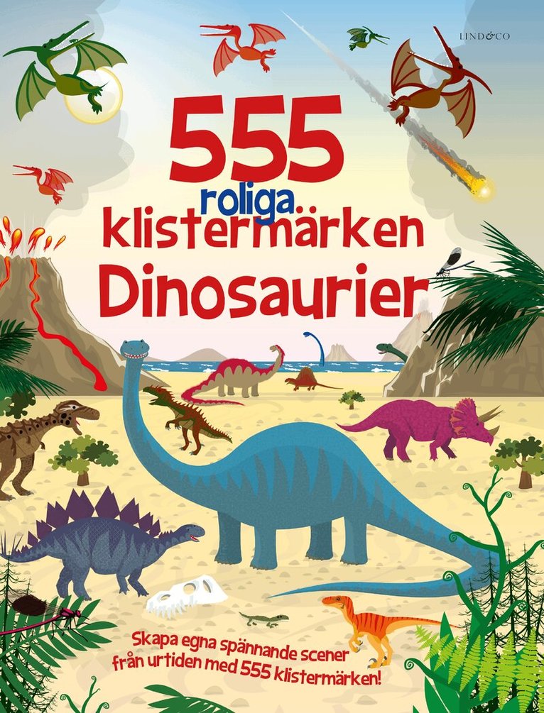 Susan Mayes - 555 roliga klistermärken. Dinosaurier, Häftad