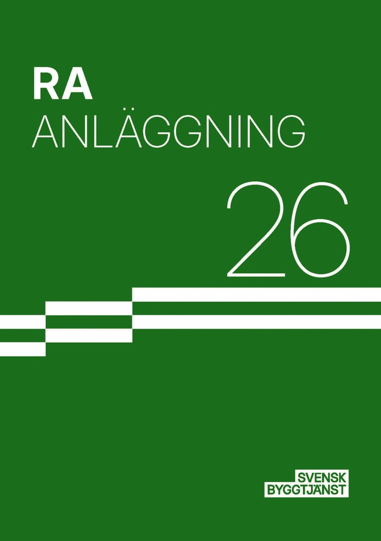 RA Anläggning 26, Inbunden