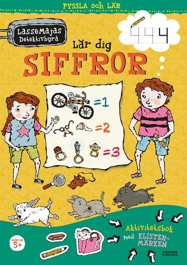 Martin Widmark - LasseMajas detektivbyrå lär dig siffror, Häftad